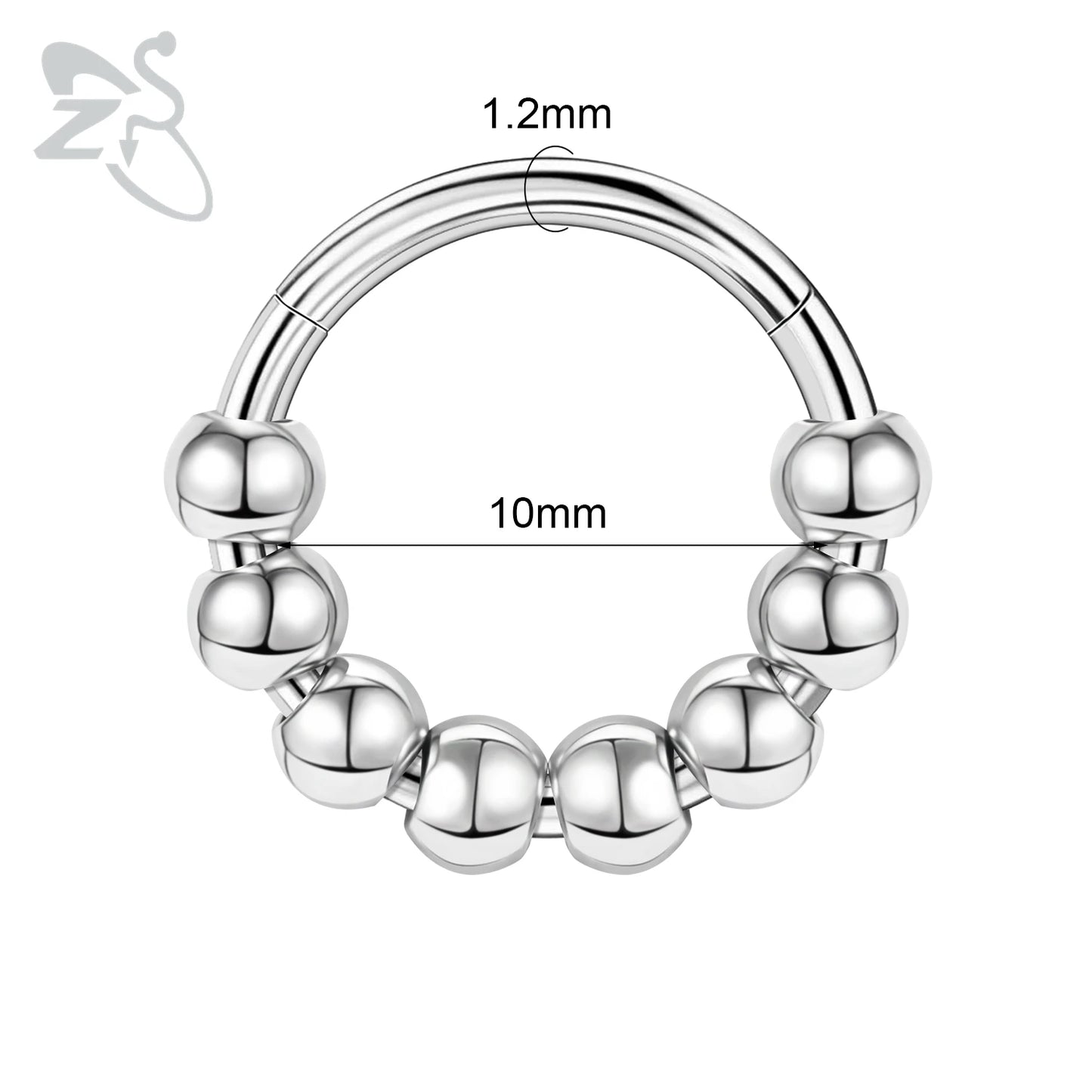 16g stainless steel septum rings