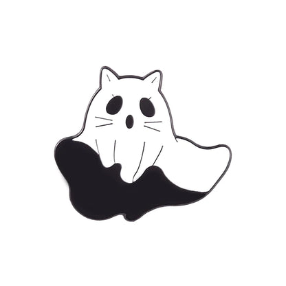 spooky ghost enamel pins