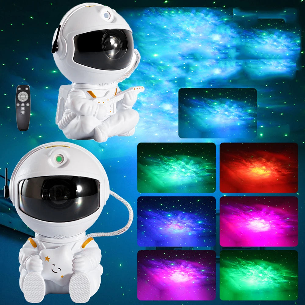 rc astronaut 360° rotating projector night light