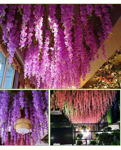 3.6ft fake wisteria flower vines