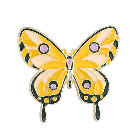 fliers butterfly enamel pins