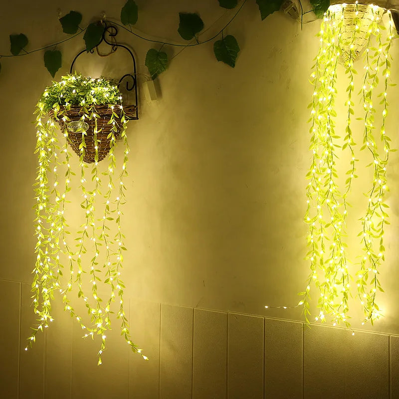 fake hanging ivy vines with led lights