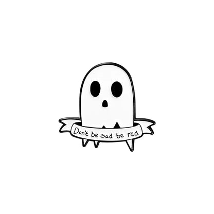 spooky ghost enamel pins