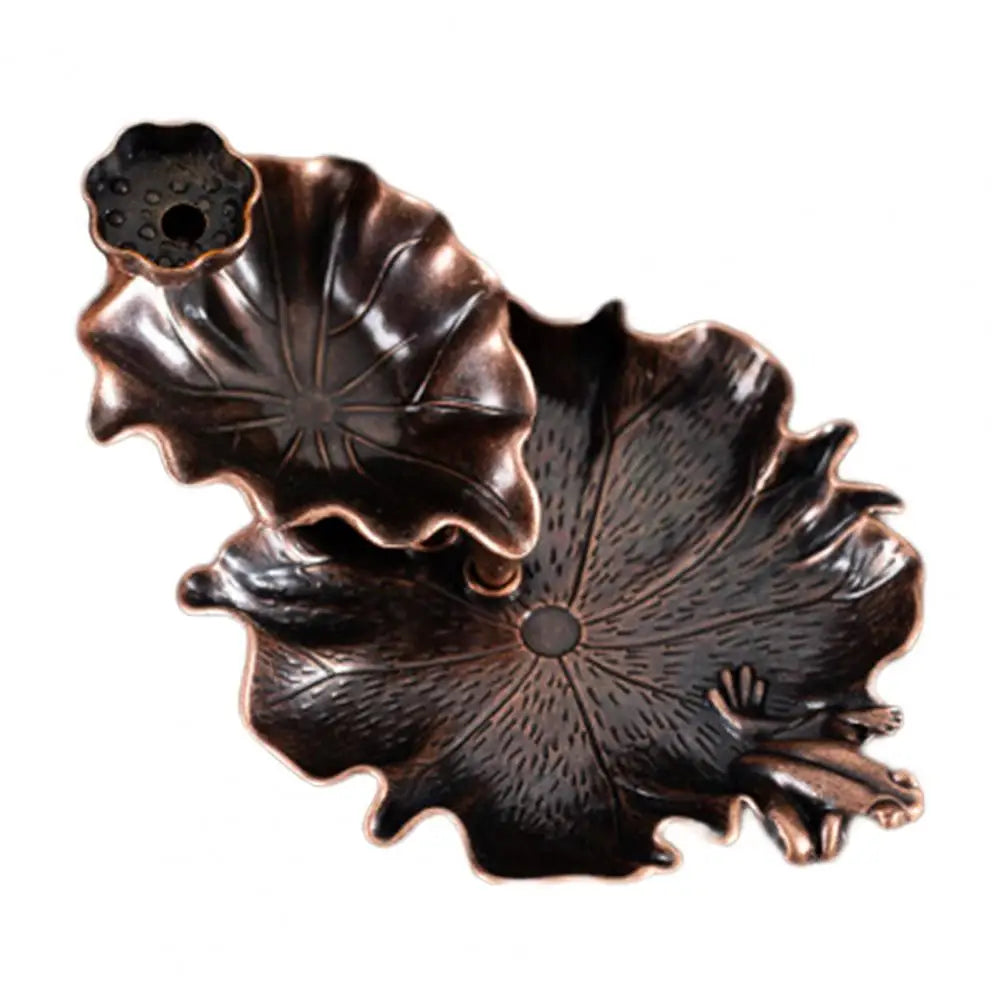 lotus leaf waterfall incense burner