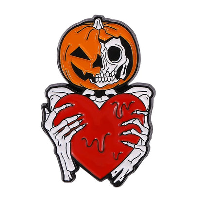 spooky ghost enamel pins