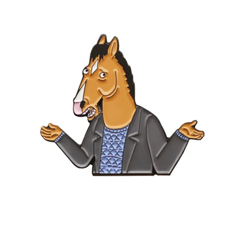 bojack horseman enamel pins