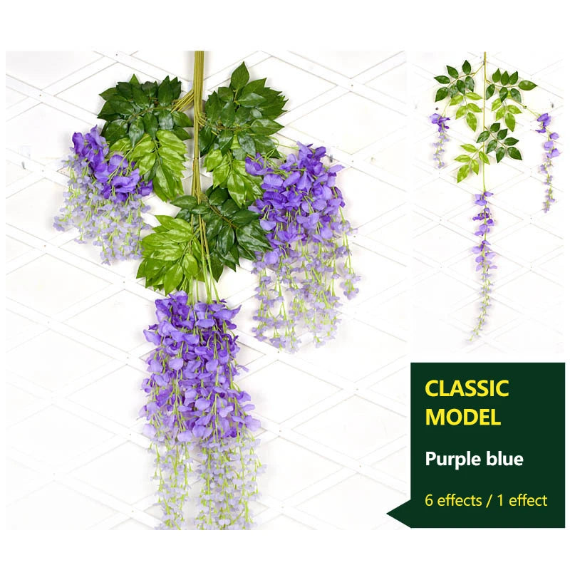 3.6ft fake wisteria flower vines