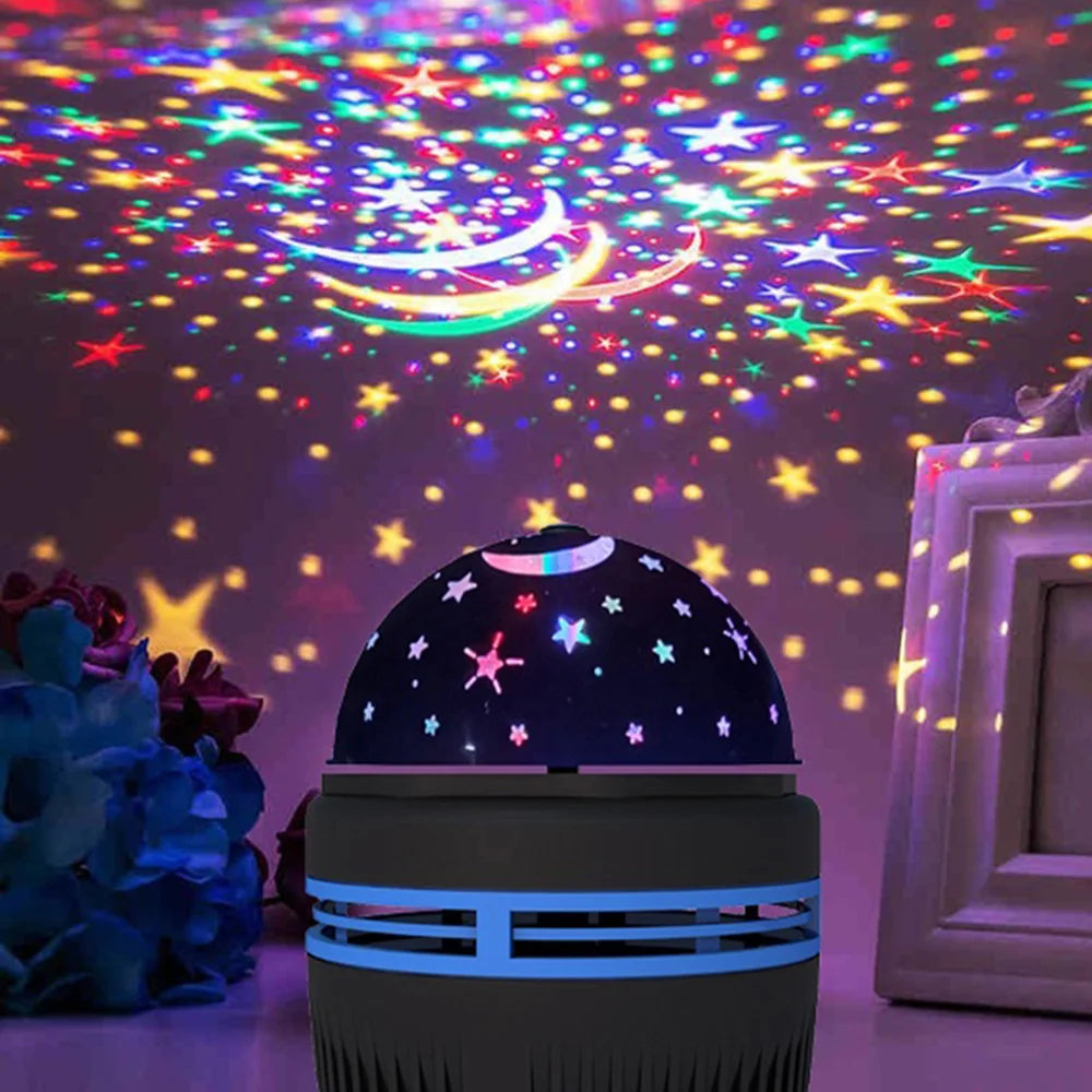 rotating starry sky projector lamp