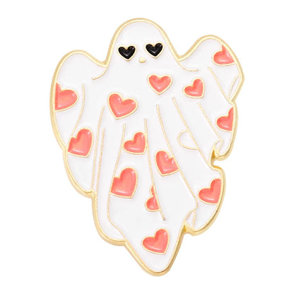 spooky ghost enamel pins