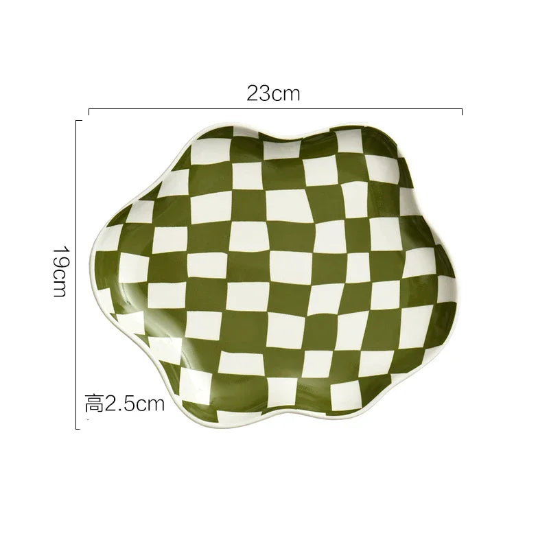 odd checkers trinket dish