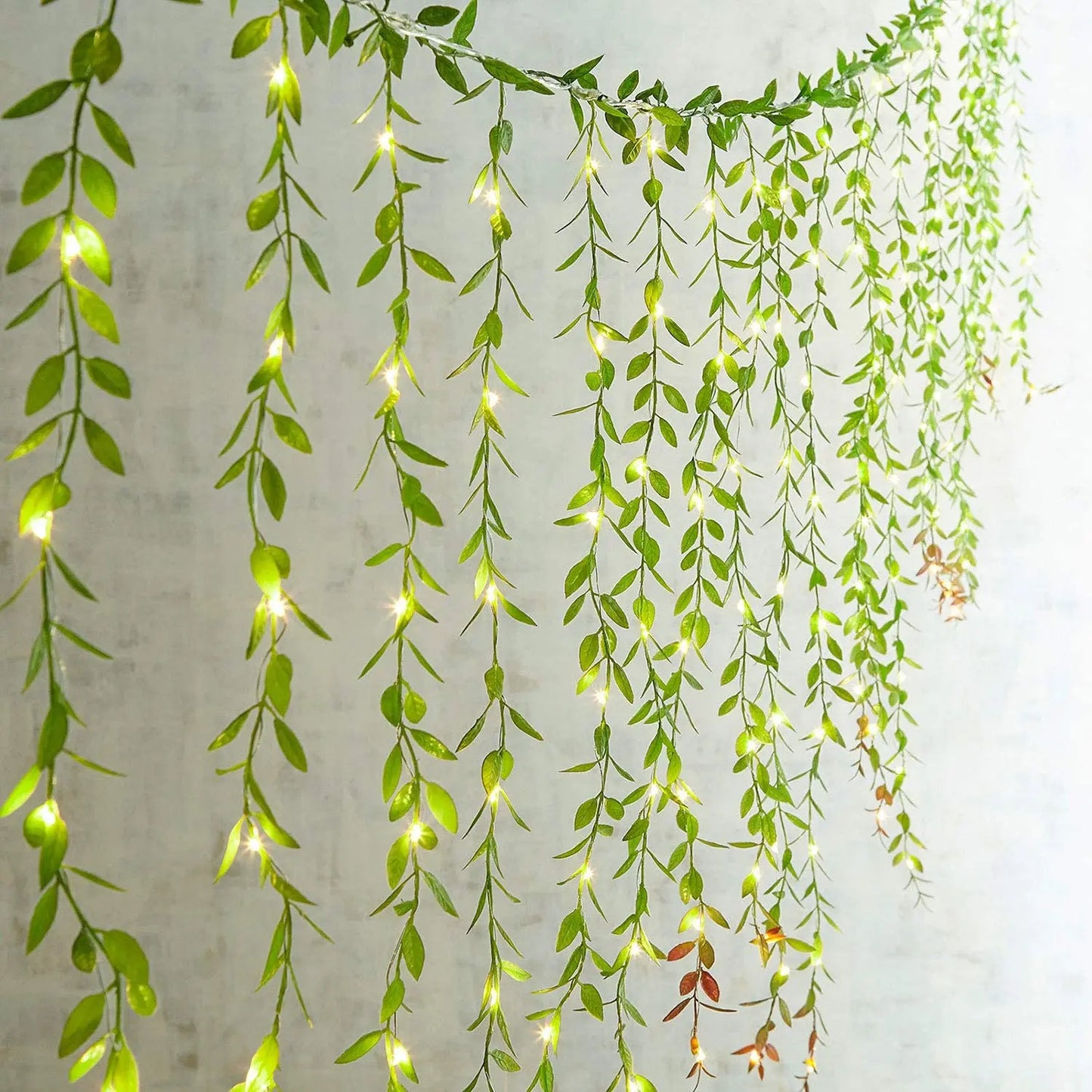 fake hanging ivy vines with led lights