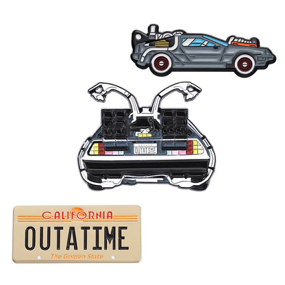 back to future enamel pins