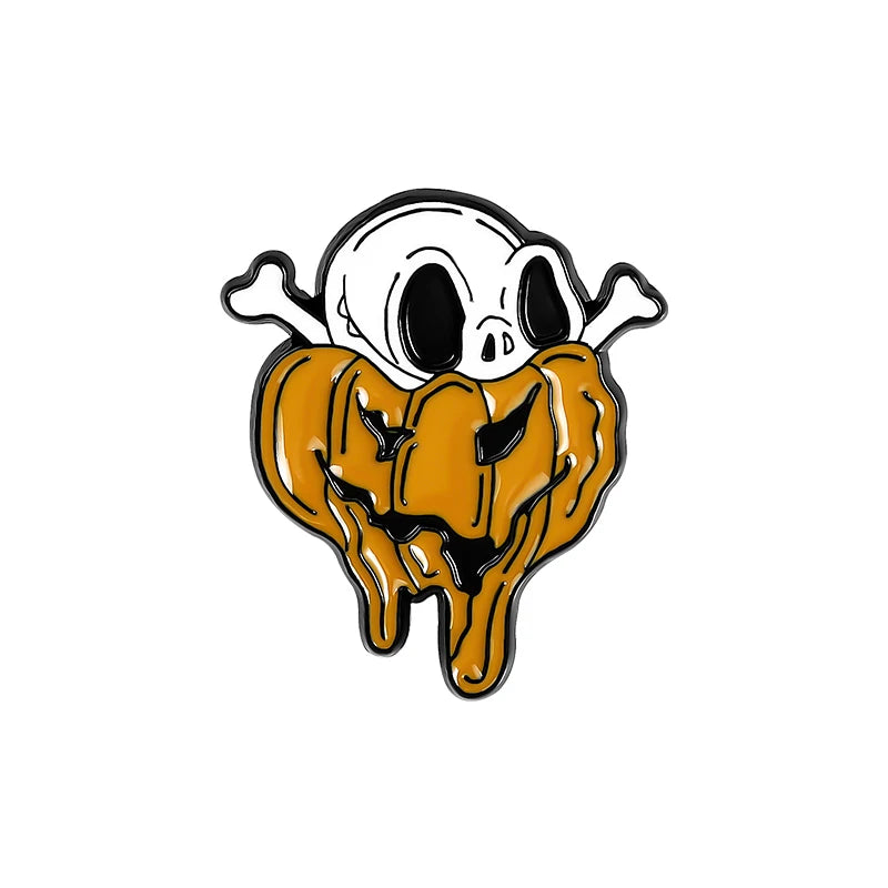 spooky ghost enamel pins