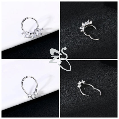 16g stainless steel septum rings