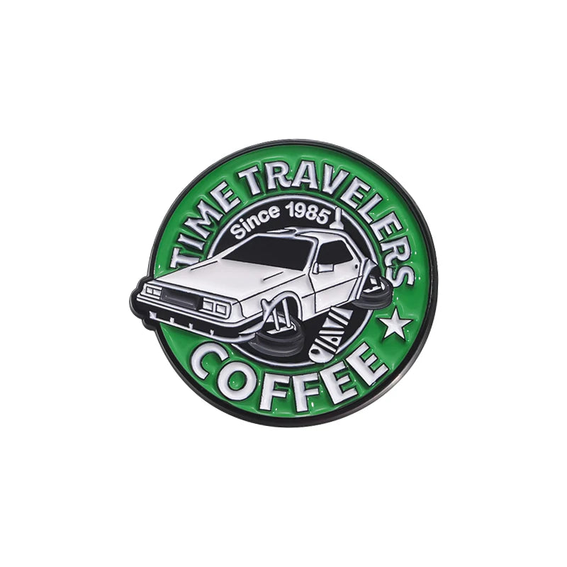 back to future enamel pins