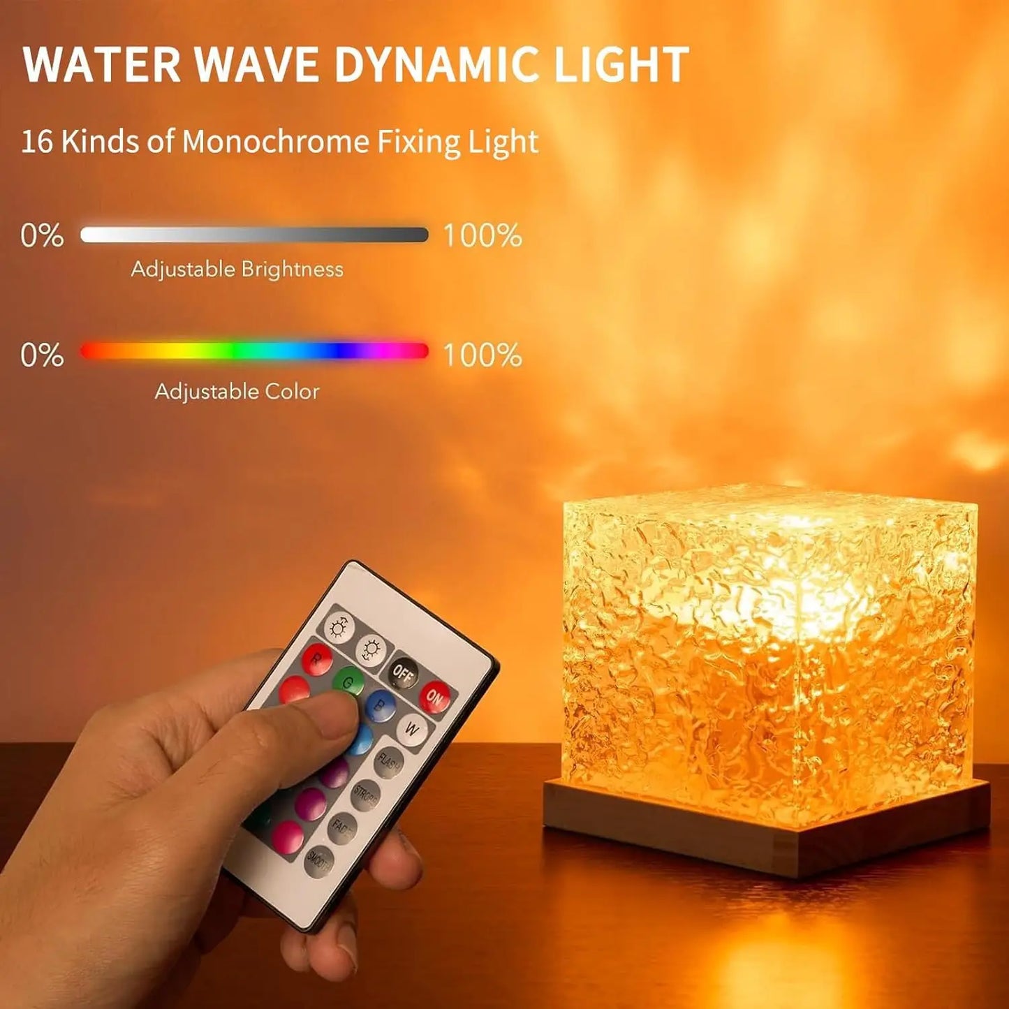 ocean wave projector lamp with rc