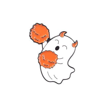 spooky ghost enamel pins