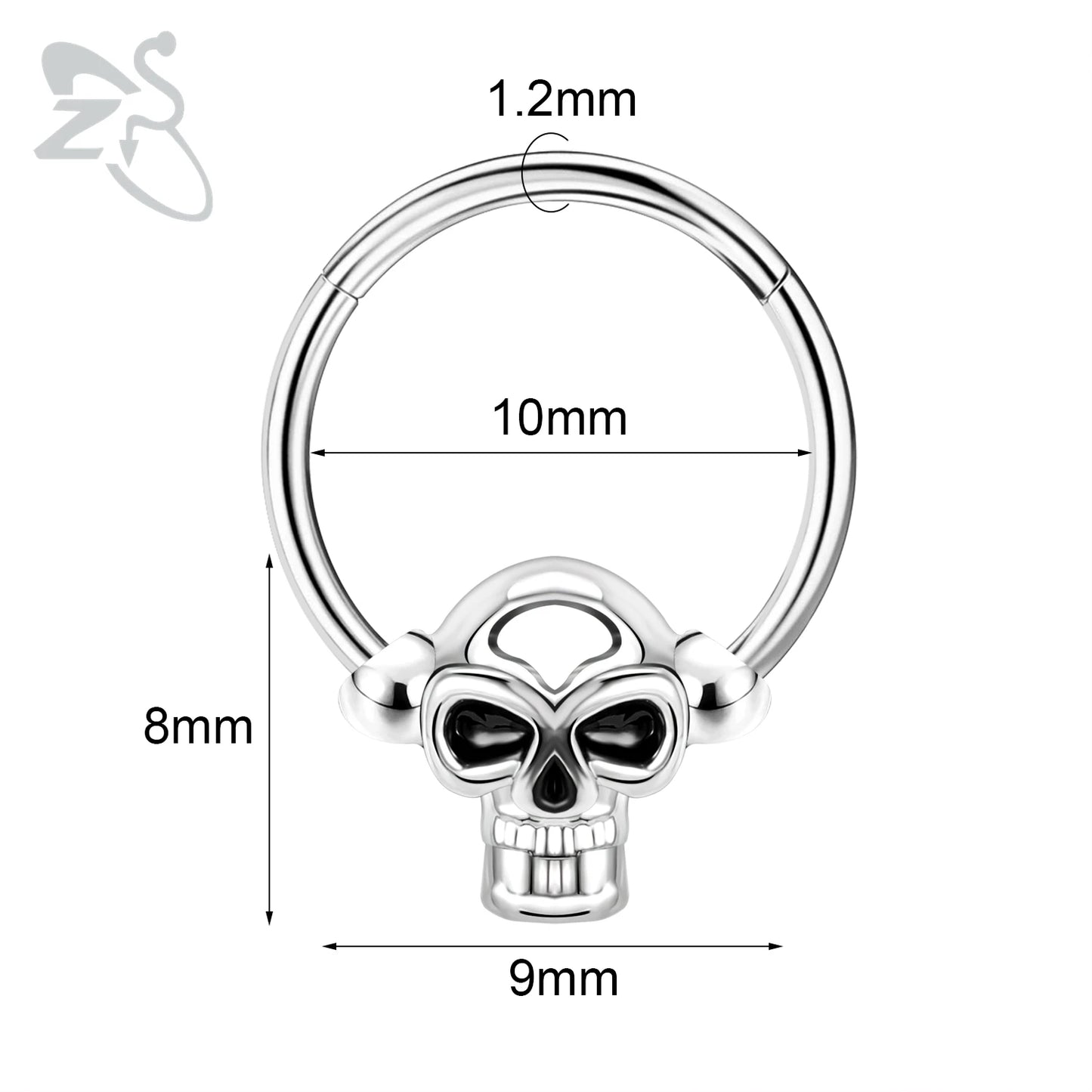 16g stainless steel septum rings