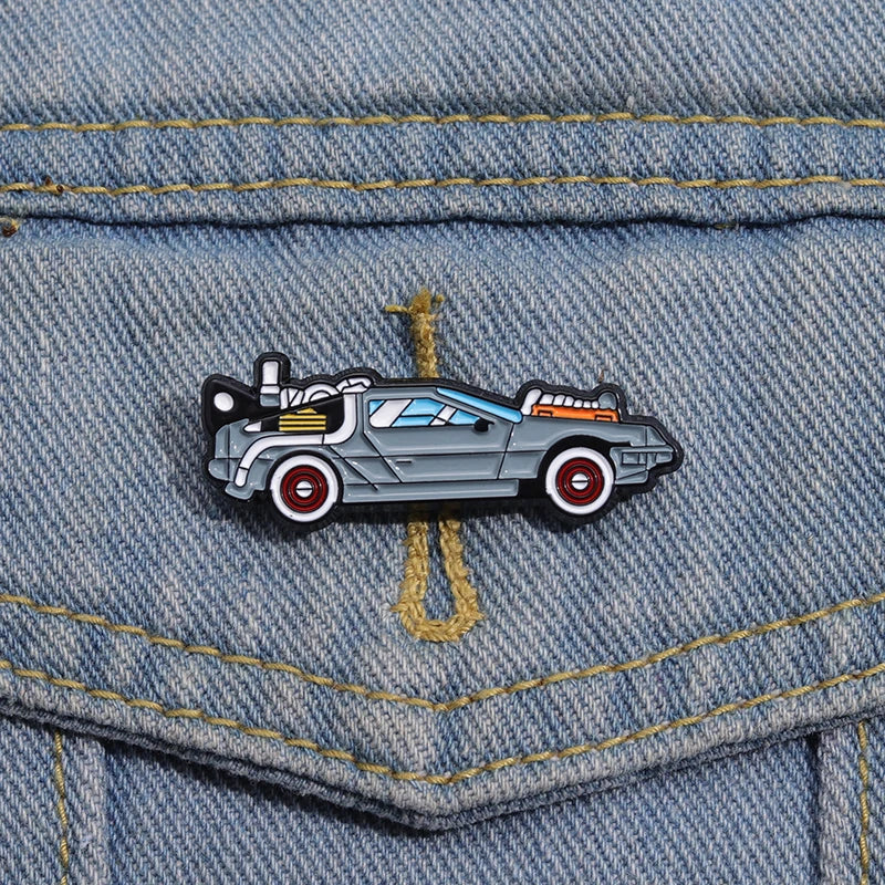 back to future enamel pins