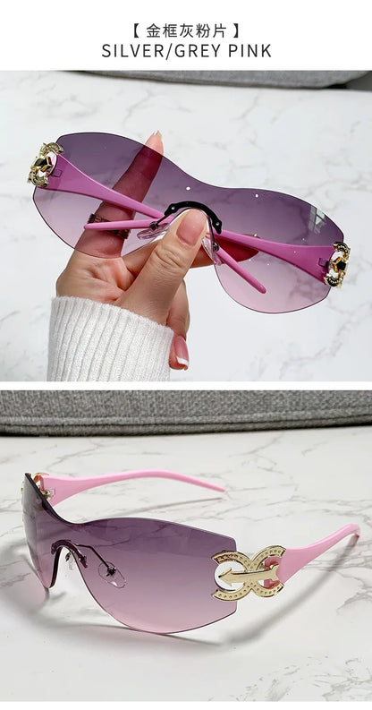 frameless sunglasses