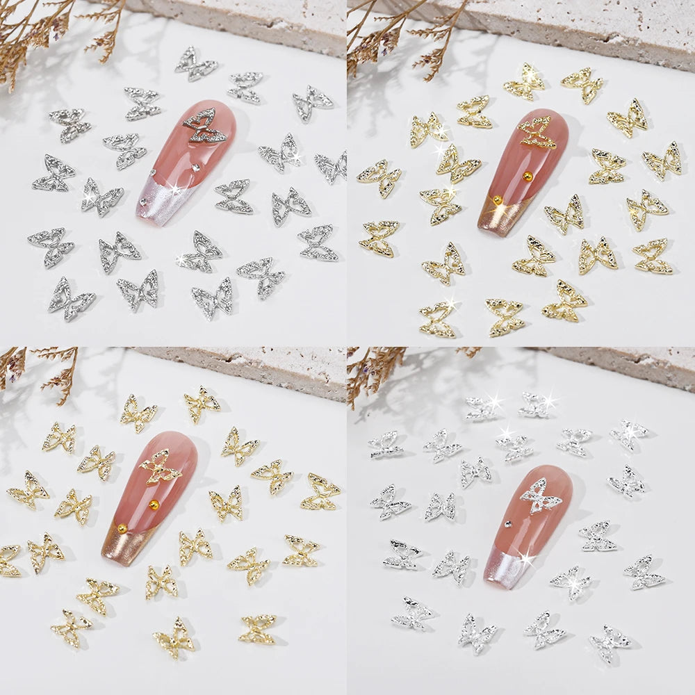 butterfly nail charms