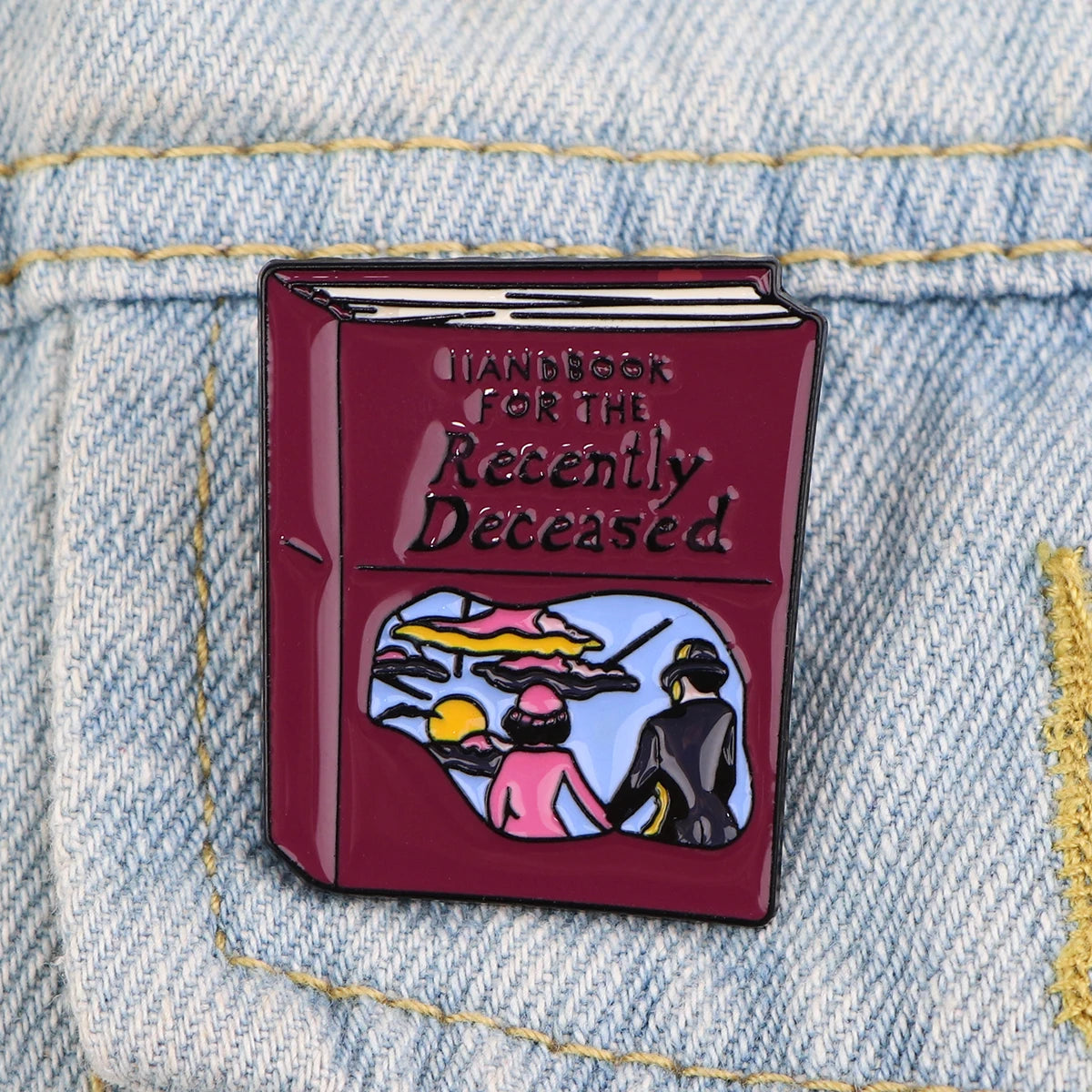 bettle juice enamel pins