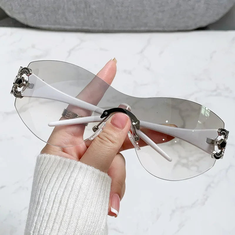 frameless sunglasses