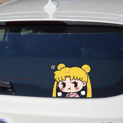 sailor moon car sticker