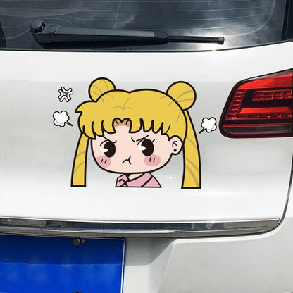 sailor moon car sticker