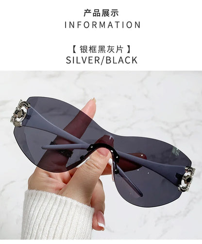 frameless sunglasses