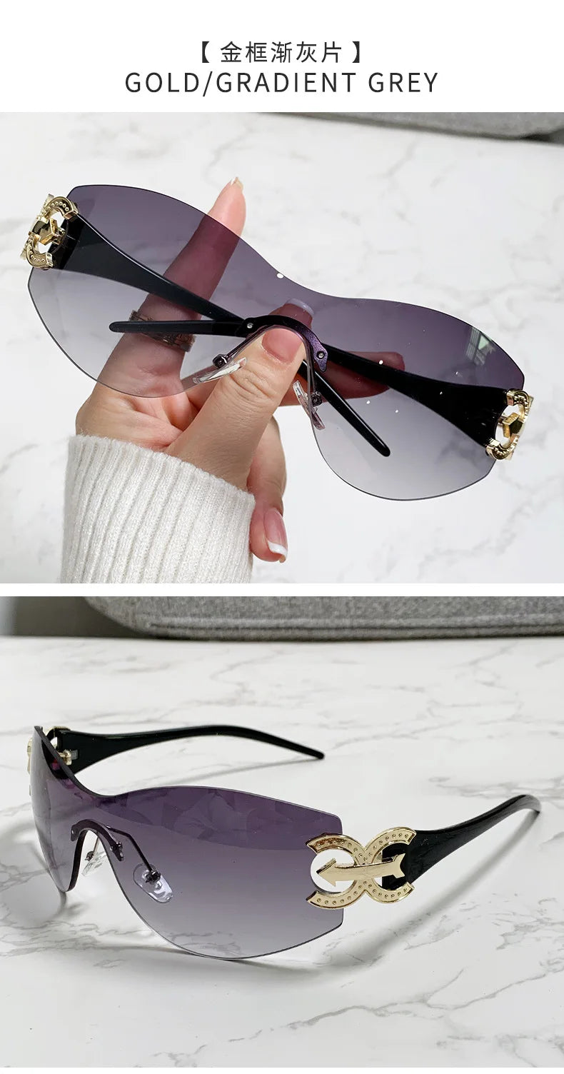 frameless sunglasses