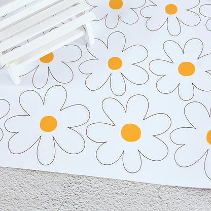 white daisy room stickers