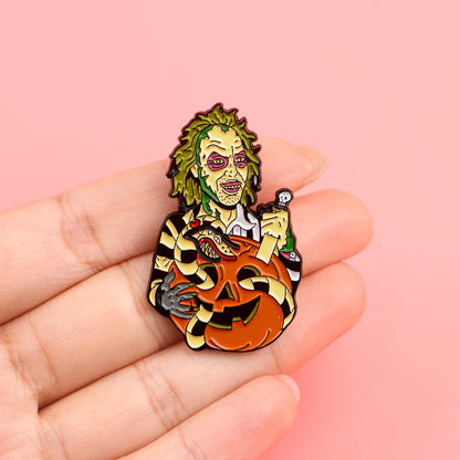 bettle juice enamel pins