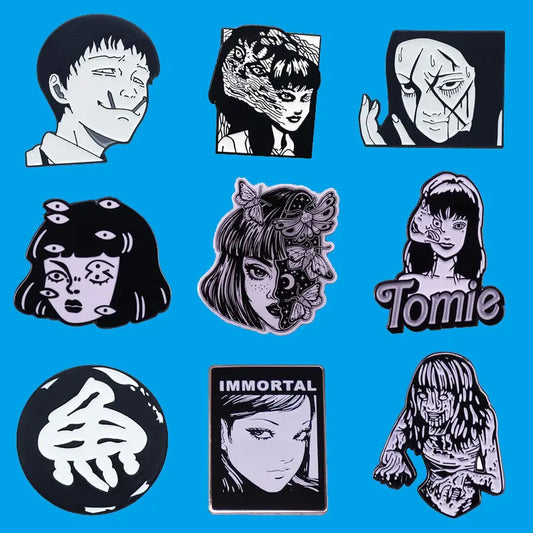 junji ito enamel pins