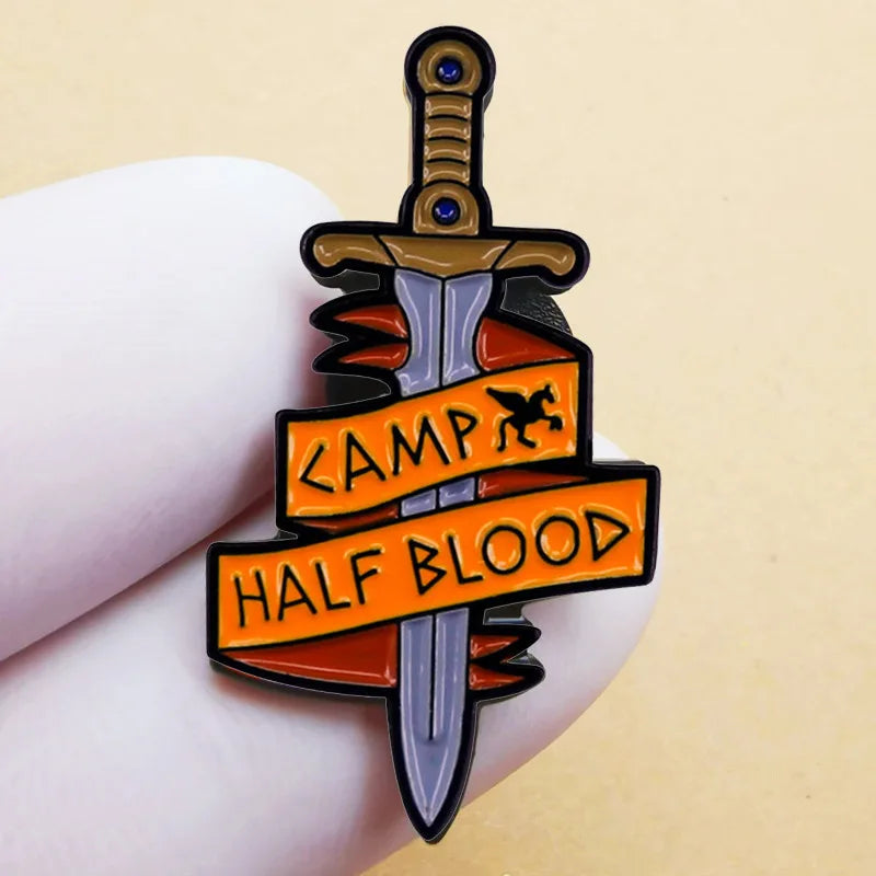 percy jackson enamel pin