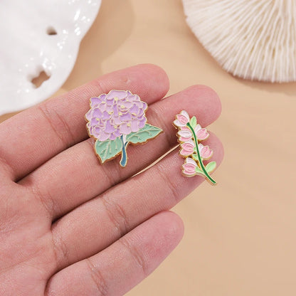 flower enamel pins