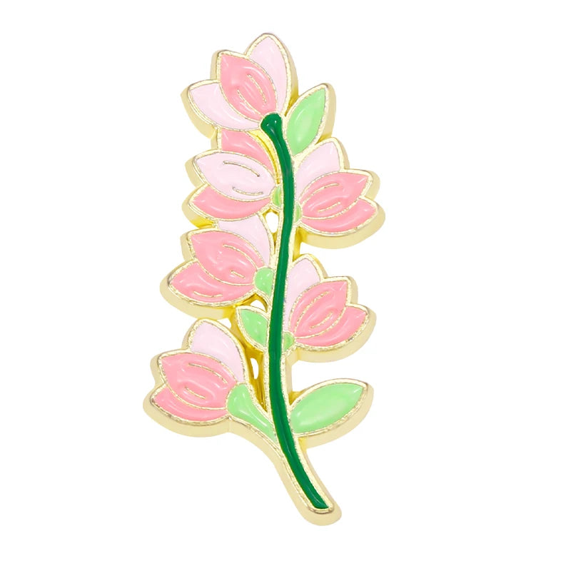 flower enamel pins