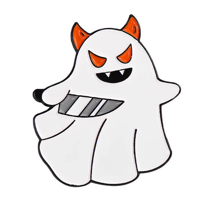 spooky ghost enamel pins