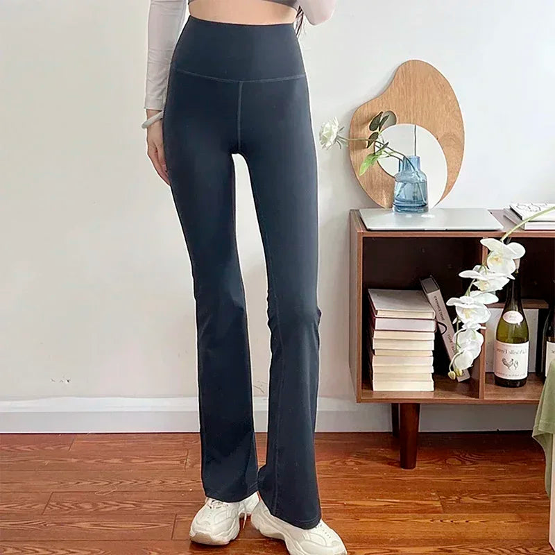 high waist flare yoga pants