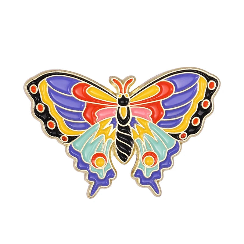 fliers butterfly enamel pins