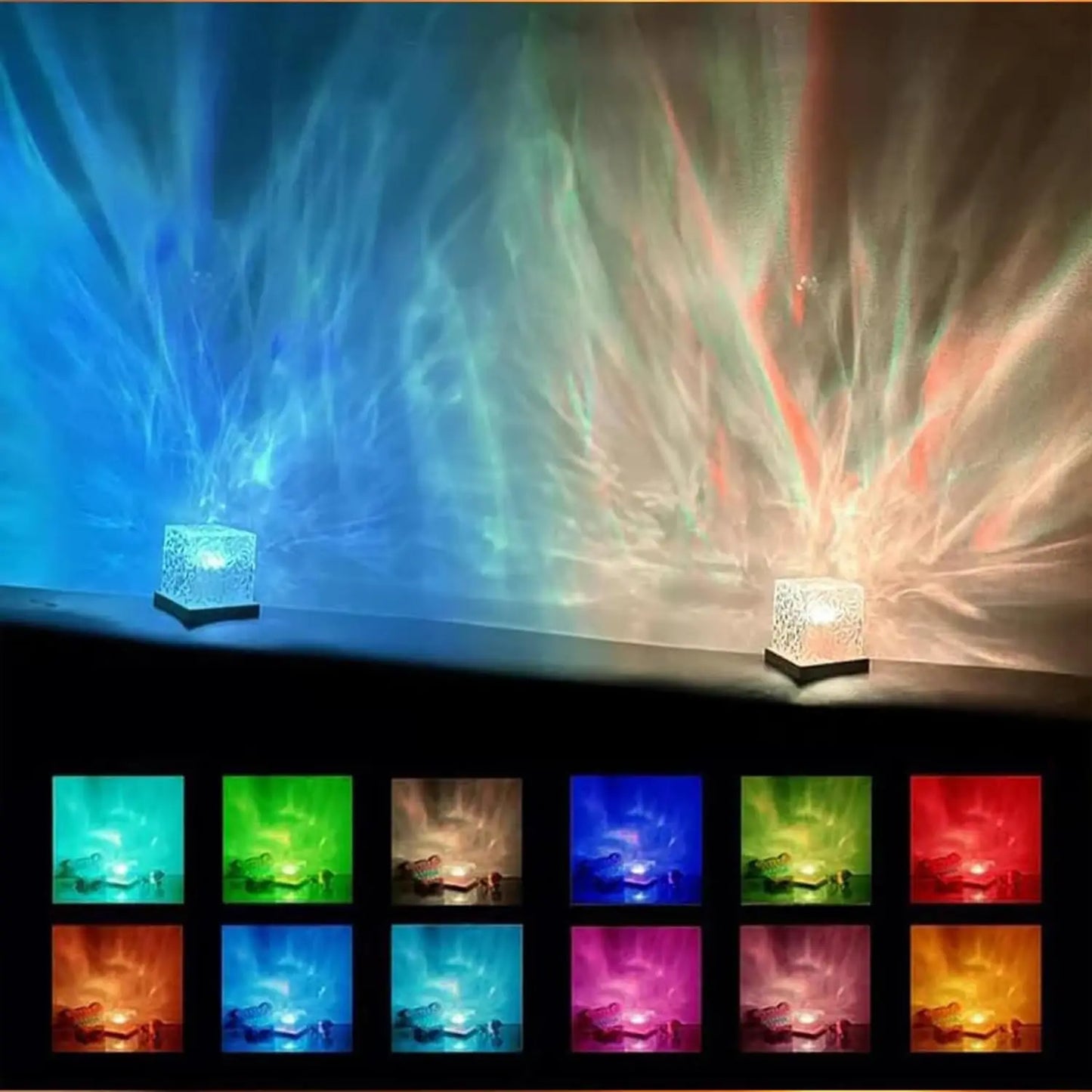 ocean wave projector lamp with rc