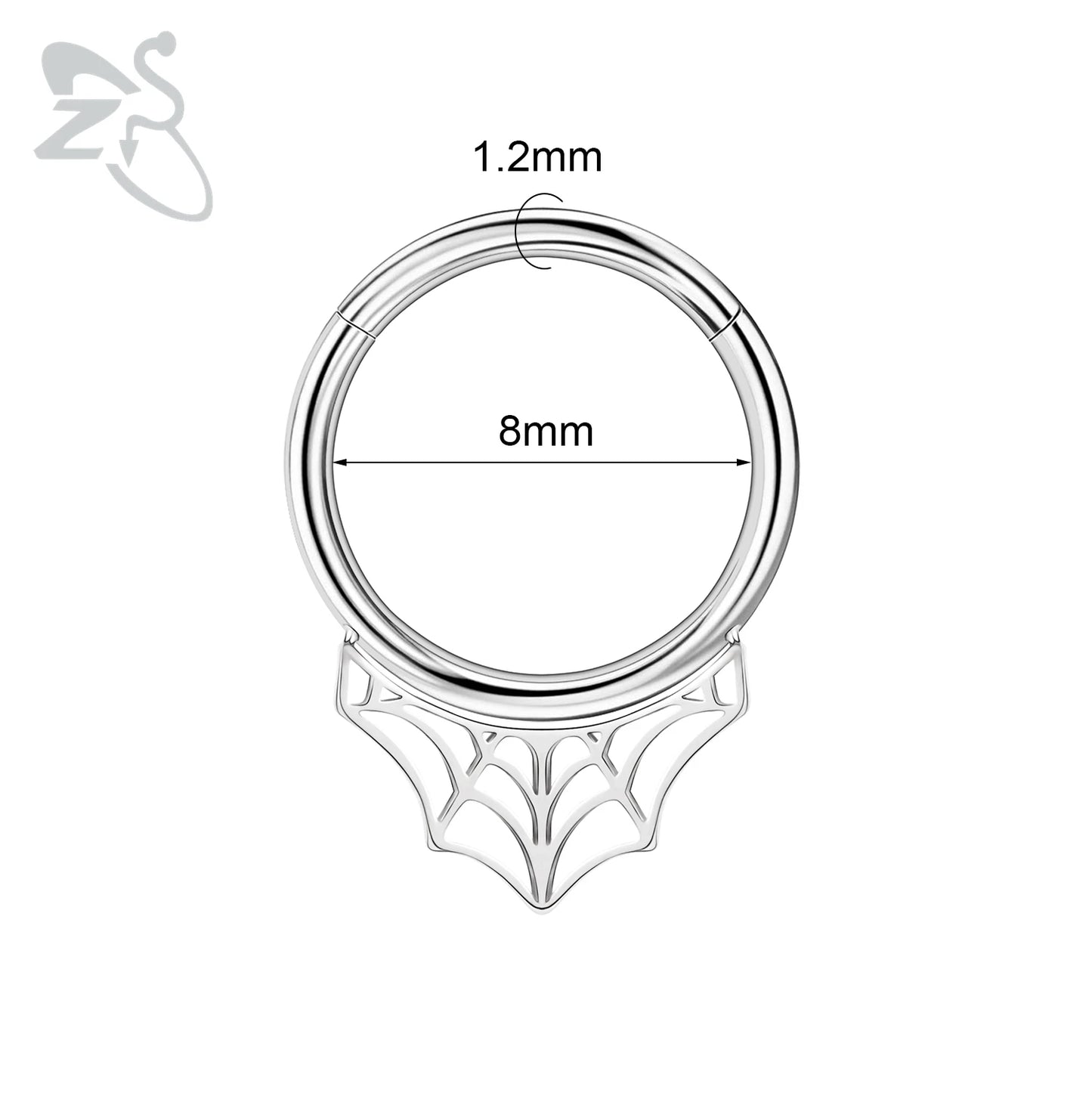 16g stainless steel septum rings