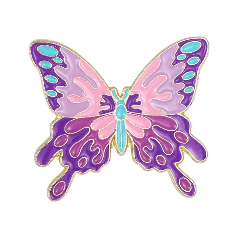 fliers butterfly enamel pins