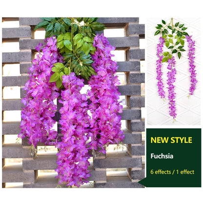 3.6ft fake wisteria flower vines