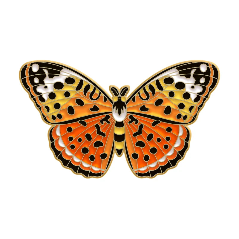 fliers butterfly enamel pins