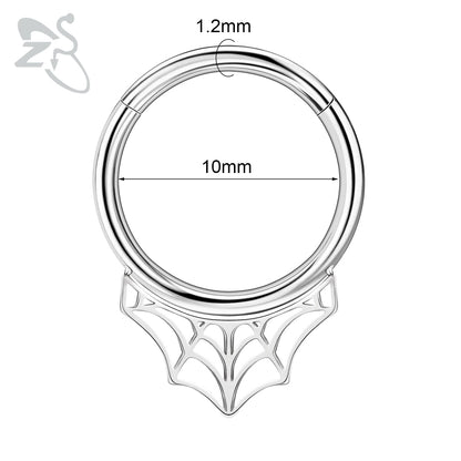 16g stainless steel septum rings